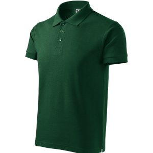 Cotton Heavy 215 - Tricou polo pentru bărbaţi dark green