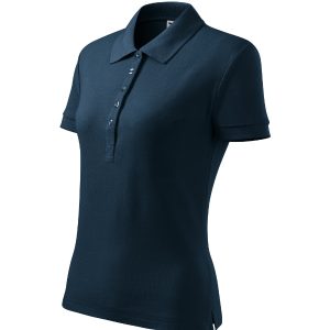 Cotton Heavy 216 - Tricou polo pentru damă albastru marin