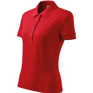 Cotton Heavy 216 - Tricou polo pentru damă roşu