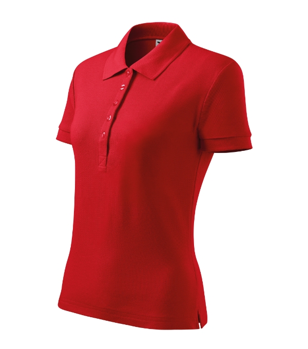 Cotton Heavy 216 - Tricou polo pentru damă roşu