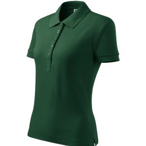 Cotton Heavy 216 - Tricou polo pentru damă dark green