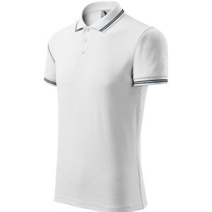 Urban 219 - Tricou polo pentru bărbaţi alb
