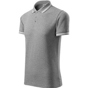 Urban 219 - Tricou polo pentru bărbaţi gri închis