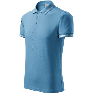 Urban 219 - Tricou polo pentru bărbaţi albastru azuriu