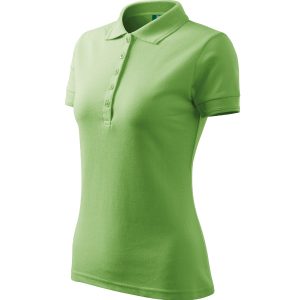 Pique Polo 21X - Tricou polo pentru damă verde iarbă