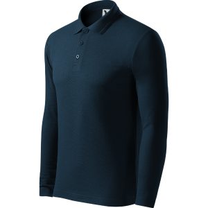 Pique Polo LS 221 - Tricou polo pentru bărbaţi albastru marin