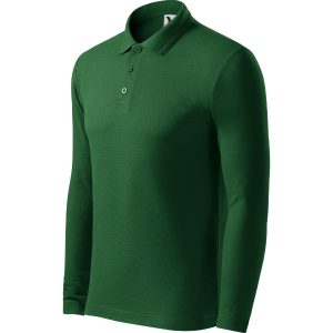 Pique Polo LS 221 - Tricou polo pentru bărbaţi verde sticlă