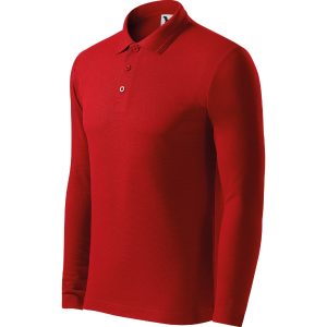 Pique Polo LS 221 - Tricou polo pentru bărbaţi roşu