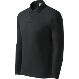 Pique Polo LS 221 - Tricou polo pentru bărbaţi ebony gray