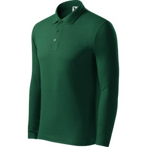 Pique Polo LS 221 - Tricou polo pentru bărbaţi dark green