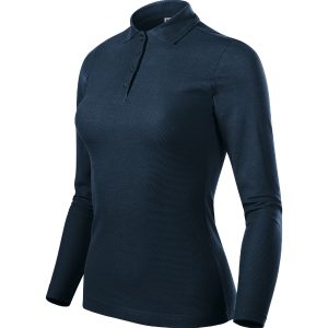 Pique Polo LS 231 - Tricou polo pentru damă albastru marin