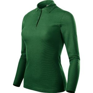 Pique Polo LS 231 - Tricou polo pentru damă verde sticlă