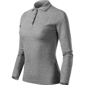 Pique Polo LS 231 - Tricou polo pentru damă gri închis