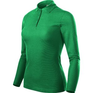 Pique Polo LS 231 - Tricou polo pentru damă verde mediu