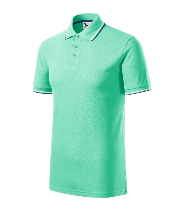 Focus 232 - Tricou polo pentru bărbaţi verde mentă