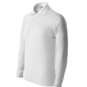 Pique Polo LS 241 - Tricou polo pentru copii alb