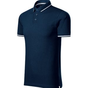 Perfection plain 251 - Tricou polo pentru bărbaţi albastru marin