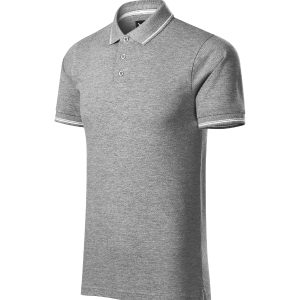 Perfection plain 251 - Tricou polo pentru bărbaţi gri închis