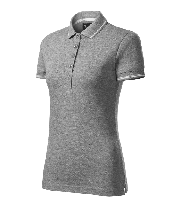 Perfection plain 253 - Tricou polo pentru damă gri închis