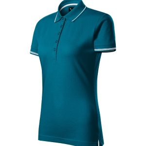 Perfection plain 253 - Tricou polo pentru damă albastru petrol