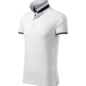 Collar Up 256 - Tricou polo pentru bărbaţi alb