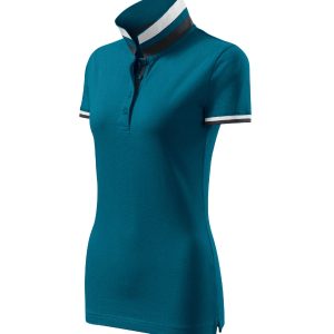Collar Up 257 - Tricou polo pentru damă albastru petrol