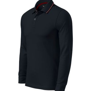 Contrast Stripe LS 258 - Tricou polo pentru bărbaţi dark navy