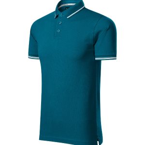 Perfection Plain 25X - Tricou polo pentru bărbaţi albastru petrol