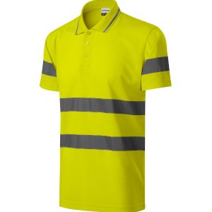HV Runway 2V9 - Tricou polo unisex galben reflectorizat