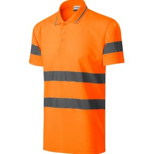 HV Runway 2V9 - Tricou polo unisex portocaliu reflectorizant