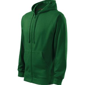 Trendy Zipper 410 - Hanorac pentru bărbaţi verde sticlă