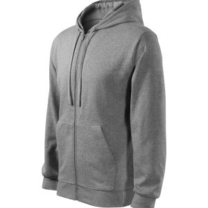 Trendy Zipper 410 - Hanorac pentru bărbaţi gri închis