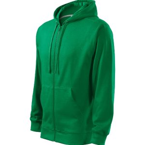 Trendy Zipper 410 - Hanorac pentru bărbaţi verde mediu