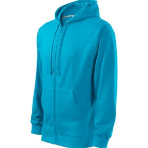 Trendy Zipper 410 - Hanorac pentru bărbaţi turcoaz