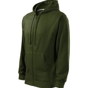 Trendy Zipper 410 - Hanorac pentru bărbaţi military