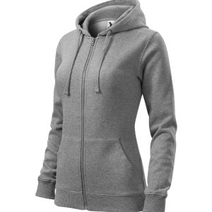 Trendy Zipper 411 - Hanorac pentru damă gri închis