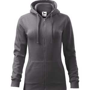 Trendy Zipper 411 - Hanorac pentru damă gri metalic