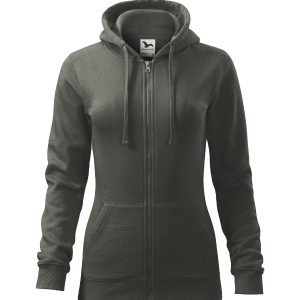 Trendy Zipper 411 - Hanorac pentru damă gri ardezie