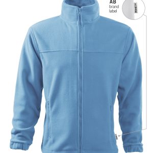 Jacket 501 - Jachetă fleece pentru bărbaţi albastru azuriu 14 (brand label)