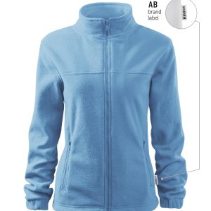 Jacket 504 - Jachetă fleece pentru damă albastru azuriu 14 (brand label)