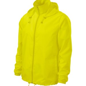 Windy 524 - Jachetă de protecţie împotriva vântului unisex galben neon