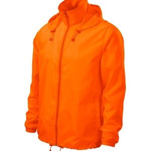Windy 524 - Jachetă de protecţie împotriva vântului unisex portocaliu neon