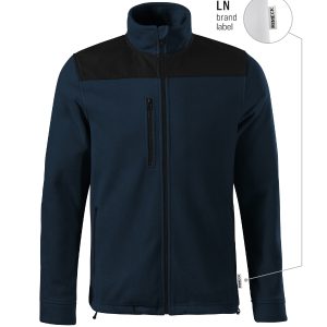 Effect 530 - Jachetă fleece unisex albastru marin 02 (brand label)
