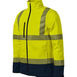 HV Drop 5V3 - Jachetă softshell unisex galben reflectorizat
