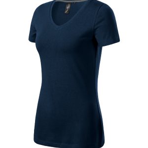 Action V-neck 701 - Tricou pentru damă albastru marin