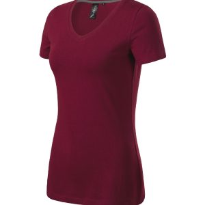 Action V-neck 701 - Tricou pentru damă garnet
