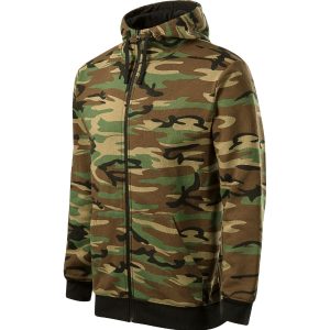 Camo Zipper C19 - Hanorac pentru bărbaţi camuflaj maro