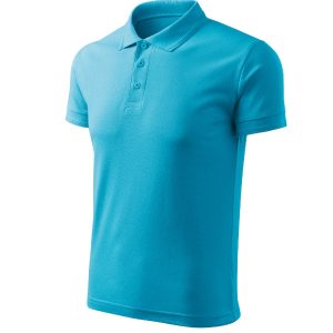 Pique Polo Free F03 - Tricou polo pentru bărbaţi turcoaz