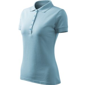 Pique Polo Free F10 - Tricou polo pentru damă albastru deschis