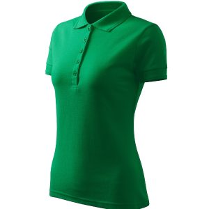 Pique Polo Free F10 - Tricou polo pentru damă verde mediu